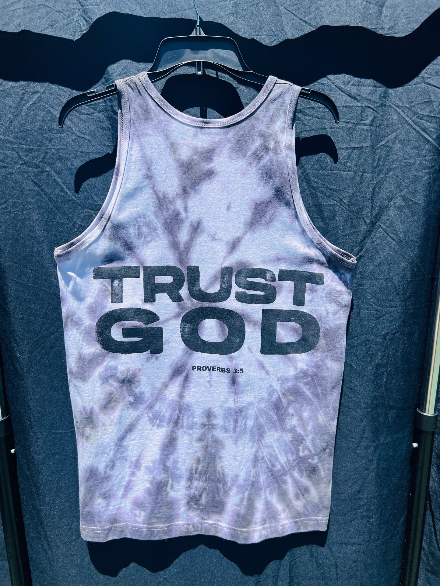 Gray Trust God Tank Top