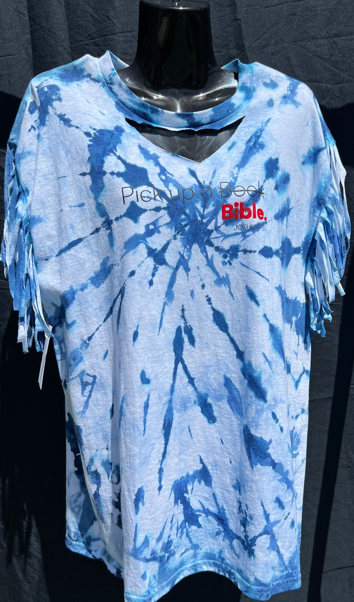 Distressed Blue Pick Up T Shirt
