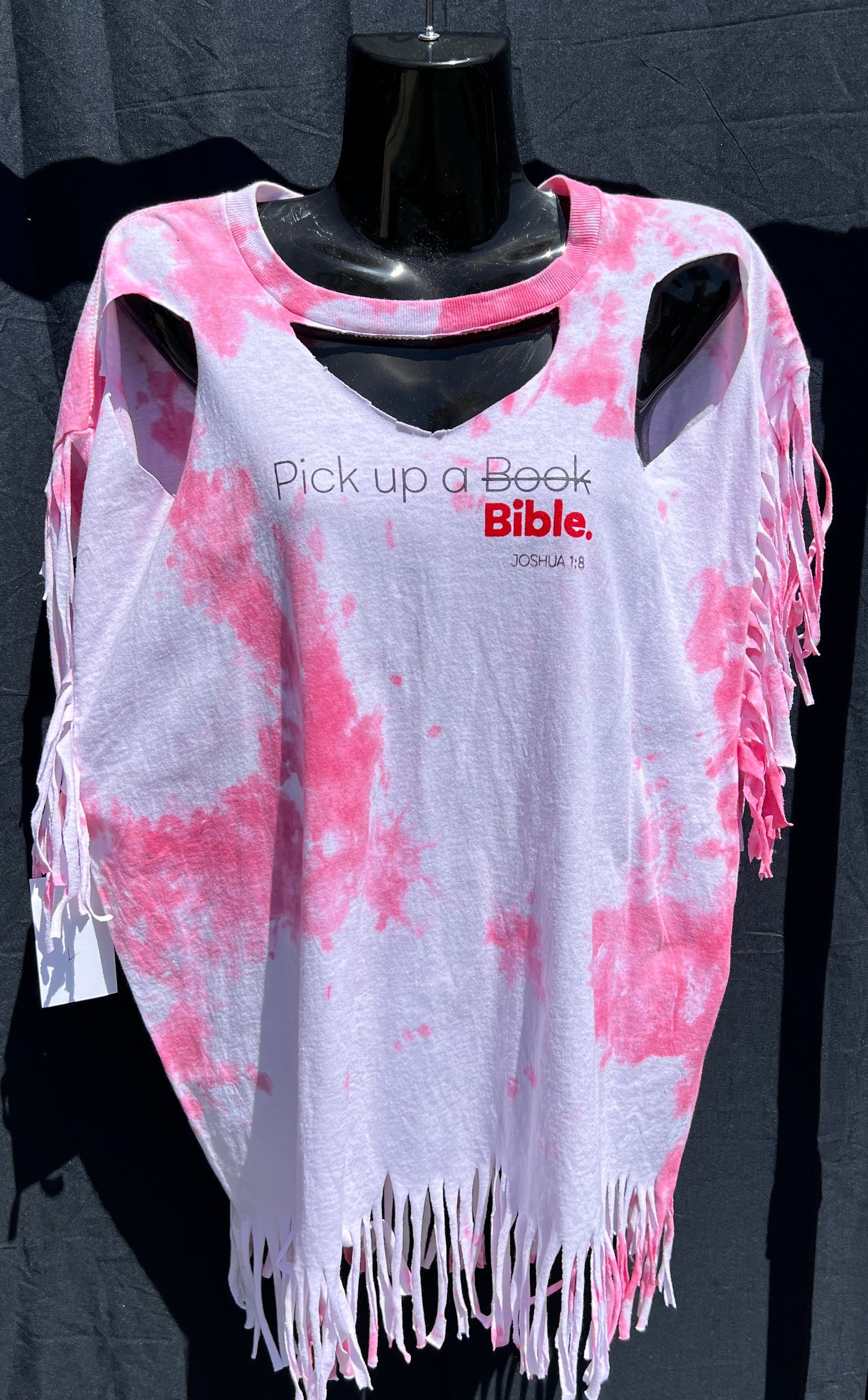 Distressed Pink Pick Up T Shirt