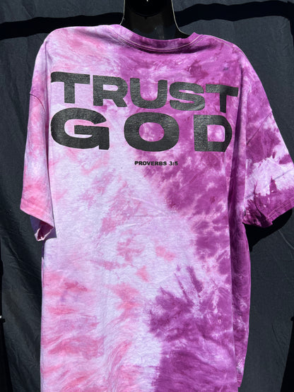 Pink/Purple Trust God T Shirt