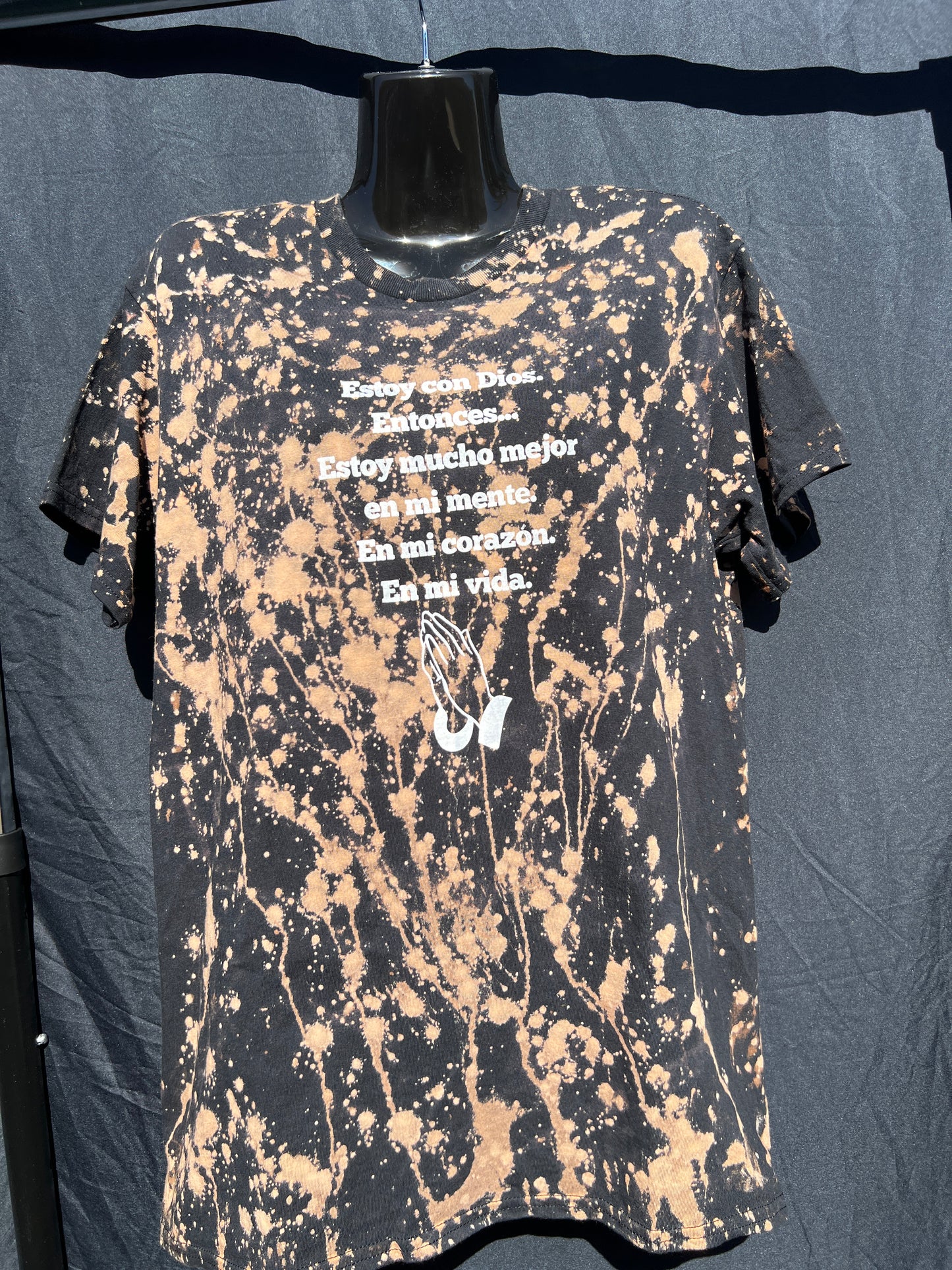 Bleach Splatter Estoy con Dios T Shirt